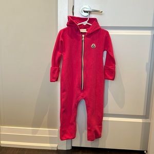 Moncler Baby Polar Fleece Jumpsuit